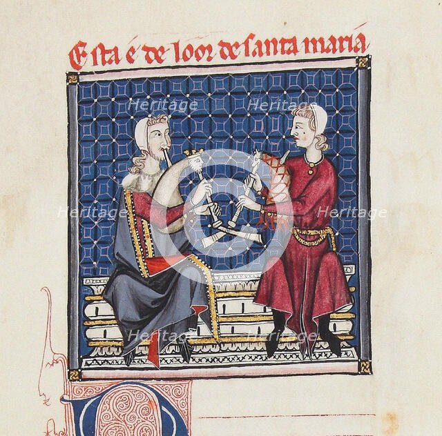 Illustration from the codex of the Cantigas de Santa Maria, c. 1280. Creator: Anonymous.