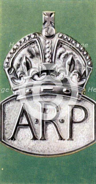 Air Raid Precautions, cigarette card, British, 1938. Artist: Unknown