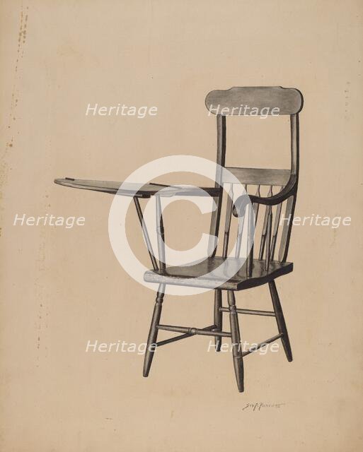 Study Chair, c. 1941. Creator: Sydney Roberts.