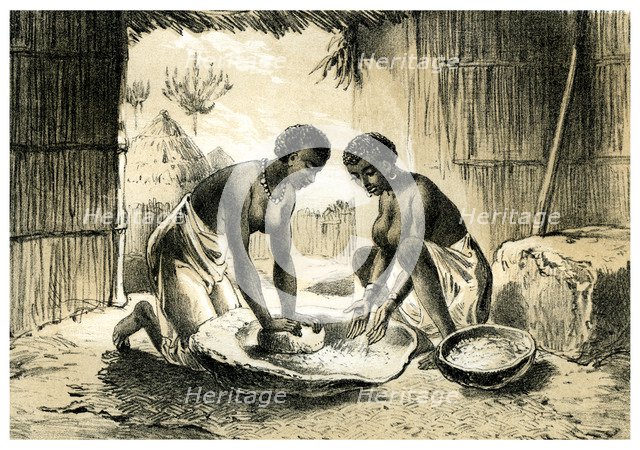 'Natives Making Pombe', 1883. Artist: Unknown