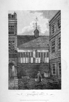 Barnard's Inn, City of London, 1804. Artist: Anon