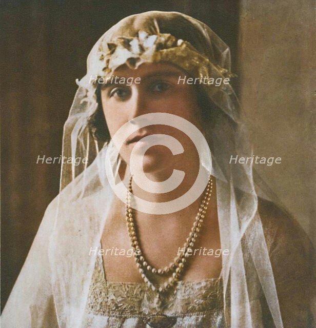 'Bridesmaid at wedding of Princess Mary and Viscount Lascelles, 1922', (1937.) Creator: Unknown.