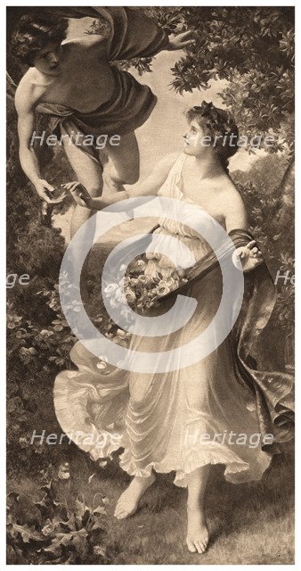 'Flora and Zephyr', 1903.Artist: Arthur Trevethin Nowell