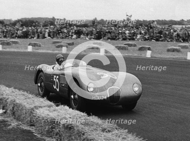 Jaguar C type , Duncan Hamilton Goodwood 1951. Creator: Unknown.