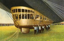 Gondola of a zeppelin, 1932.  Creator: Unknown.