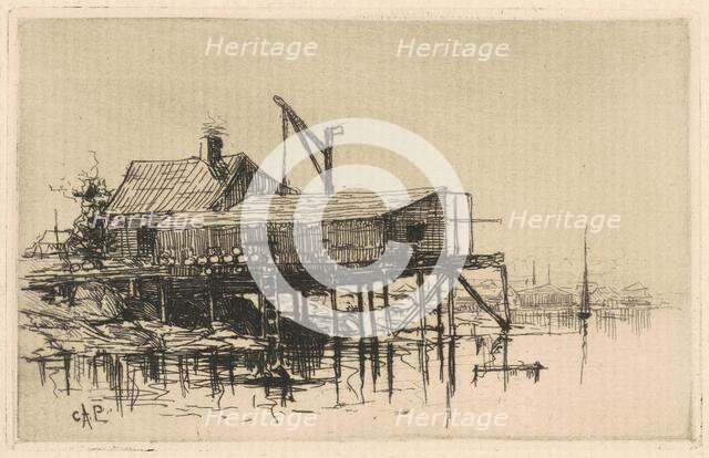 Salt Shanties, 1880. Creator: Charles A Platt.