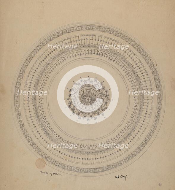 Dinner Plate, c. 1940. Creator: Edith Olney.