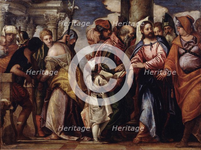 Christ and the Woman Taken in Adultery. Artist: Veronese, Paolo (1528-1588)