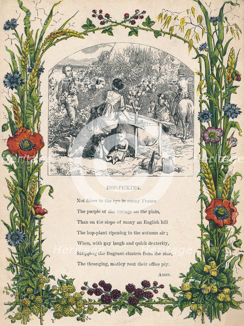 'Hop-Picking', c1900. Artist: Unknown.