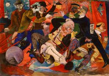 Attack at the brothel, 1919. Creator: Schlichter, Rudolf (1890-1955).