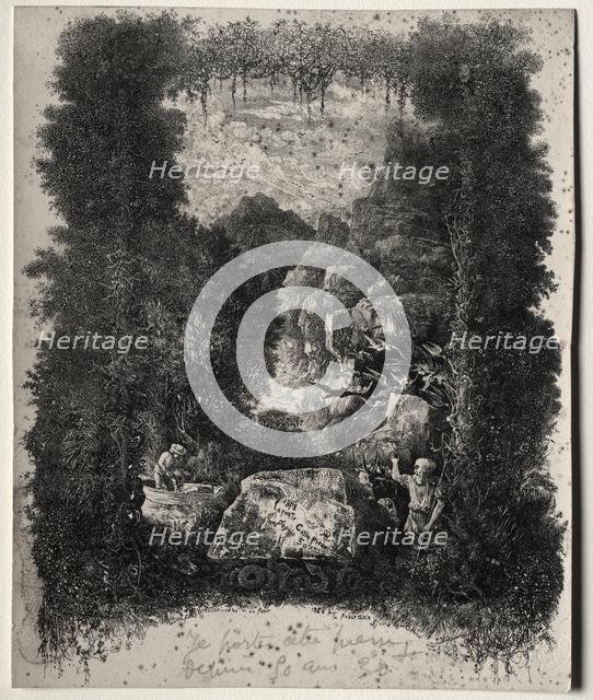 First Frontispiece for Fables and Fairy-Tales by Thierry-Faletans, 1868. Creator: Rodolphe Bresdin (French, 1822-1885).