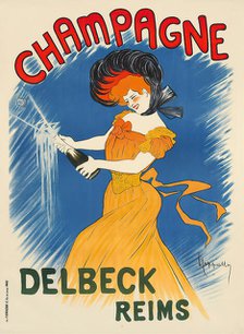 Champagne Delbeck , c. 1902. Creator: Cappiello, Leonetto (1875-1942).