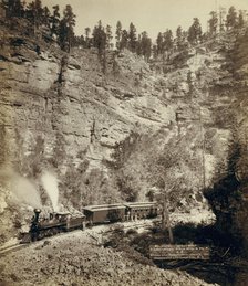 Giant Bluff Elk Canyon on Black Hills and Ft P RR, 1890. Creator: John C. H. Grabill.