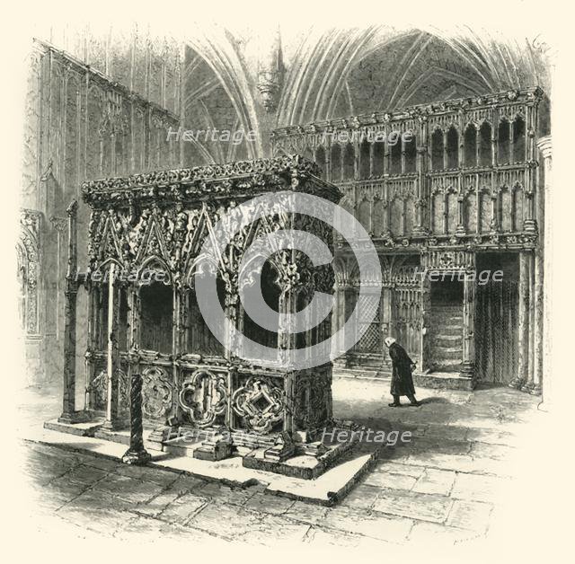 'St. Alban's Shrine', c1870.
