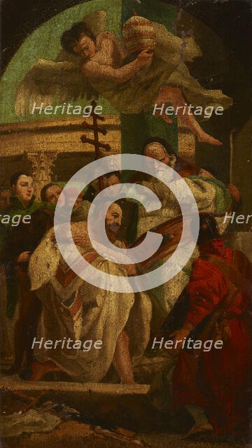 Baptism of King Chlodwig I (ca. 466-511), turn of the 17th and 18th centuries. Creator: Unknown.