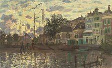 The Dam at Zaandam, Evening, 1871. Creator: Monet, Claude (1840-1926).