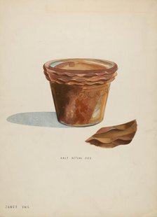 Flower Pot, c. 1936. Creator: James Vail.