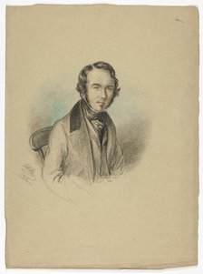 Portrait of a Man, 1846. Creator: Elizabeth Murray.