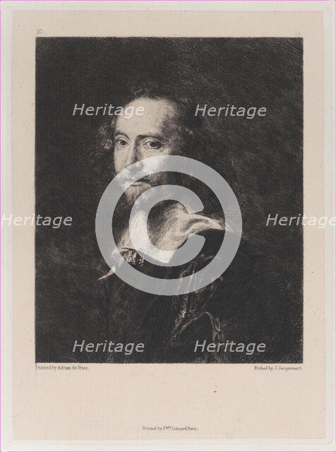 A Dutch Gentleman, after Adriaen de Vries, 1871. Creator: Jules-Ferdinand Jacquemart.