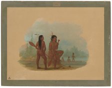 Two Young Hyda Men, 1855/1869. Creator: George Catlin.