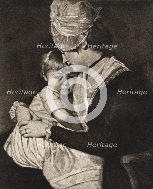 'Mrs Carwardine and Child', c1775, (1912).Artist: George Romney