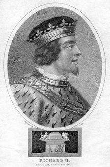 Richard II, King of England, (1799).Artist: J Chapman