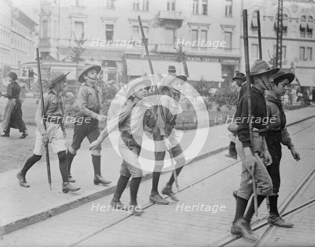 Buda - Pesth, Boy Scouts, between c1915 and c1920. Creator: Bain News Service.