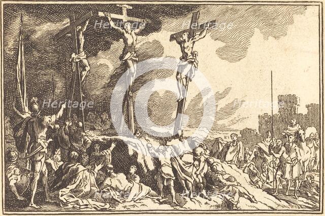 Christ on the Cross between the Two Thieves. Creator: Unknown.