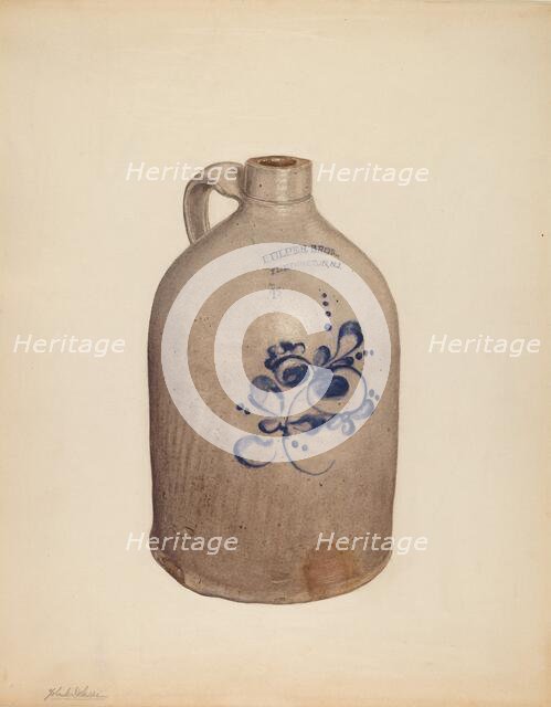 Jug, c. 1938. Creator: Yolande Delasser.