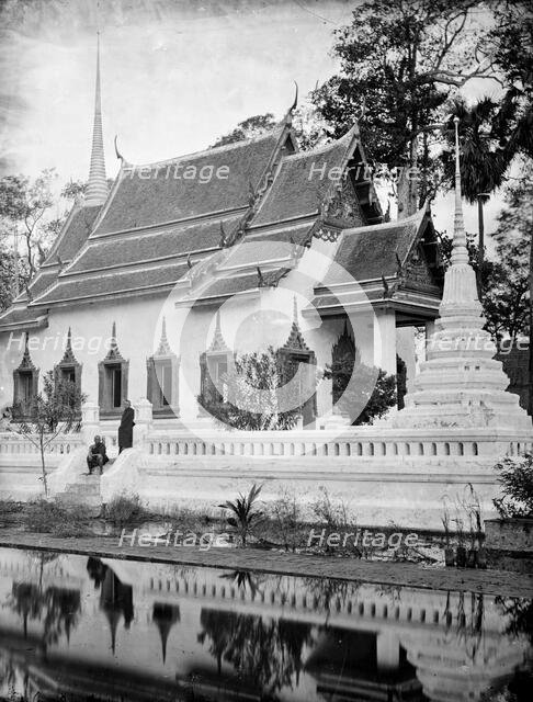 Ayutthaya, Siam (Thailand): the temple Wat Chumphon Nikayaram, 1865-1866. Creator: John Thomson.