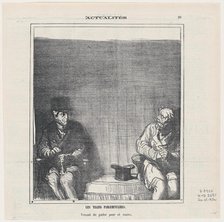 Les Trains Parlementaires, 1872.  Creator: Honore Daumier.