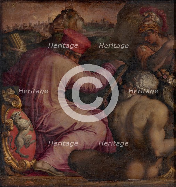 Allegory of San Miniato in lower Valdarno, 1563-1565. Artist: Vasari, Giorgio (1511-1574)
