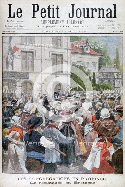 Protest in Brittany, 1902. Artist: Unknown