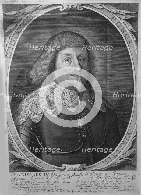 King Wladyslaw IV Vasa of Poland (1595-1648), Tsar of Russia, 1637. Artist: Hondius, Willem (1597-1652/58)