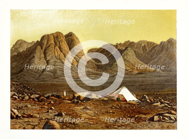 Mount Sinai, Egypt, c1870.Artist: W Dickens