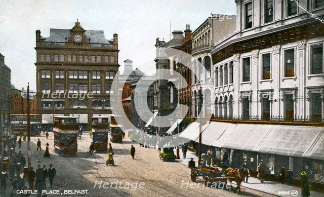 Castle Place, Belfast, early 20th century.Artist: Valentine & Sons Publishing Co