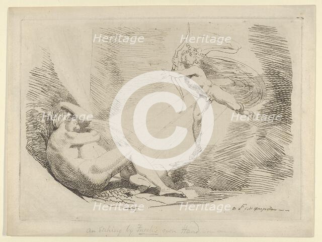 Chrysogone Conceives, in a Ray of Sunshine, Amoretta and Belphoebe (Edmund Spenser, "..., 1800-1810. Creator: Henry Fuseli.