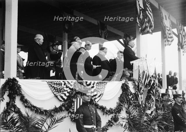 Dedication of Monument to John Paul Jones, 17 April 1912. Creator: Harris & Ewing.