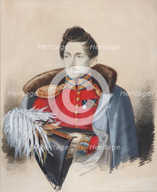 Portrait of Baron Yegor Fyodorovich Tiesenhausen (1800-1850), 1830s. Artist: Pokrovsky, A.A. (active c. 1830)