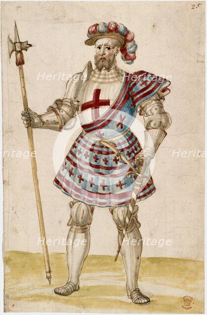 A knight with a pole-hammer, early 16th century. Creator: Unknown.