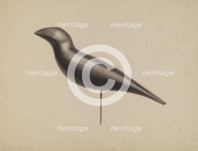 Decoy, c. 1938. Creator: Roberta Spicer.