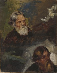 Two Peasants, study. Creator: Il'ya Repin.