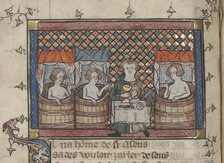 Miniature from Les dits de Watriquet de Couvin, 14th century. Creator: Maître de Watriquet (active 14th century).