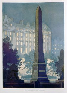 'Two Monuments of London', advert for the Hotel Cecil, 1925. Creator: W Welsh.