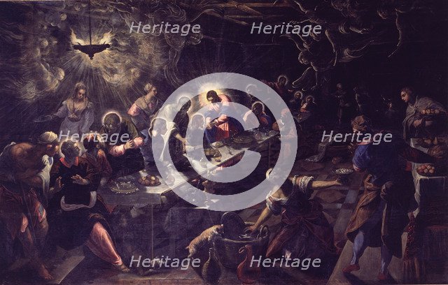 The Last Supper', 1592 - 1594, by Tintoretto.