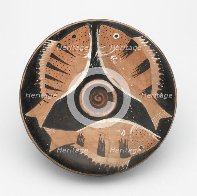 Fish Plate, 350-325 BCE. Creator: Heligoland Painter.