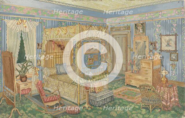 Woman's Bedroom, 1935/1942. Creator: Perkins Harnly.