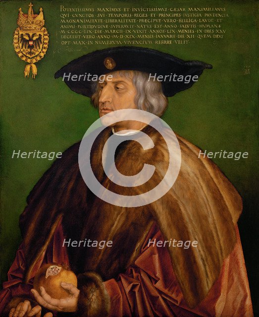 Portrait of Emperor Maximilian I (1459-1519), 1519. Artist: Dürer, Albrecht (1471-1528)