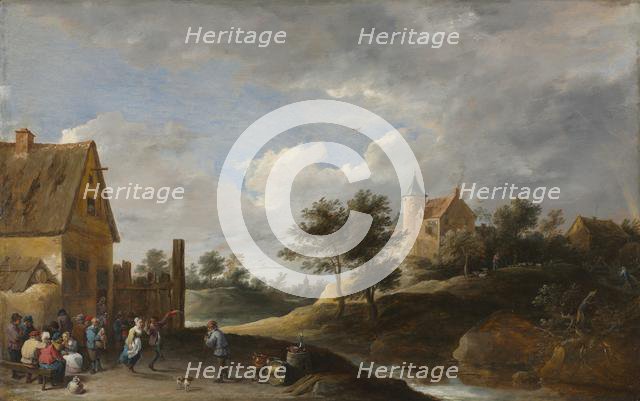 Landscape with Peasants Dancing, c. 1645-1650. Creator: David Teniers (Flemish, 1610-1690).