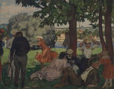 In the park, on the banks of the Seine, 1903-1905. Creator: André, Albert (1869-1954).